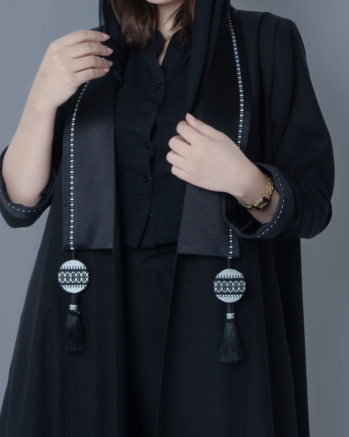 D TASSEL COAT