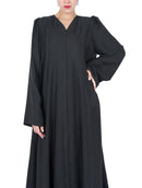PLAIN ABAYA WITH UMBRELLA CUTTINGS