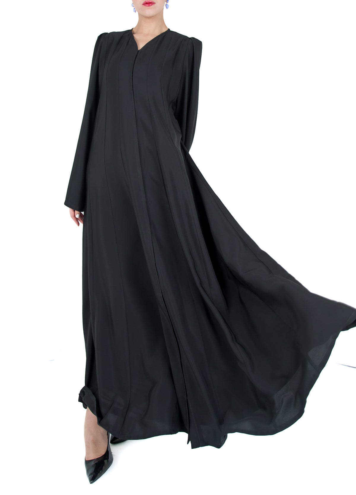 PLAIN ABAYA WITH UMBRELLA CUTTINGS