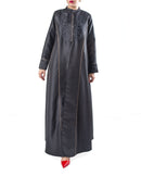 COAT IN SATIN WITH EMBRO