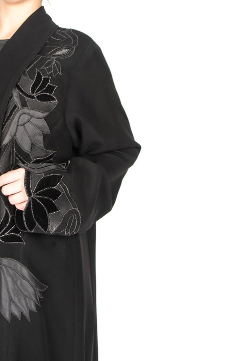 OP SHAN COAT KNITTED FLOWER V2