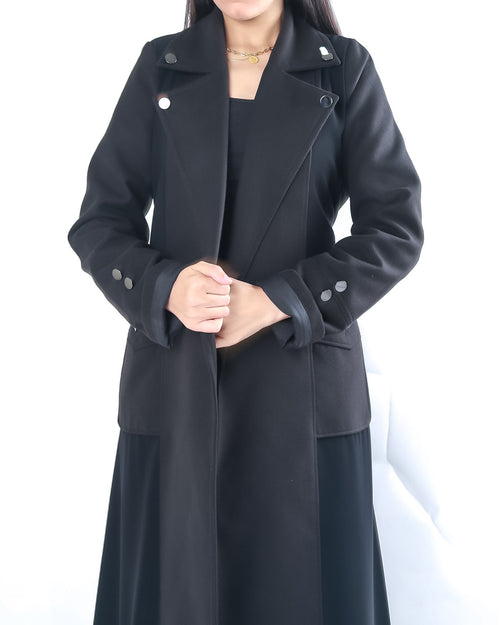 COLLAR COAT IN SILVER LINGS