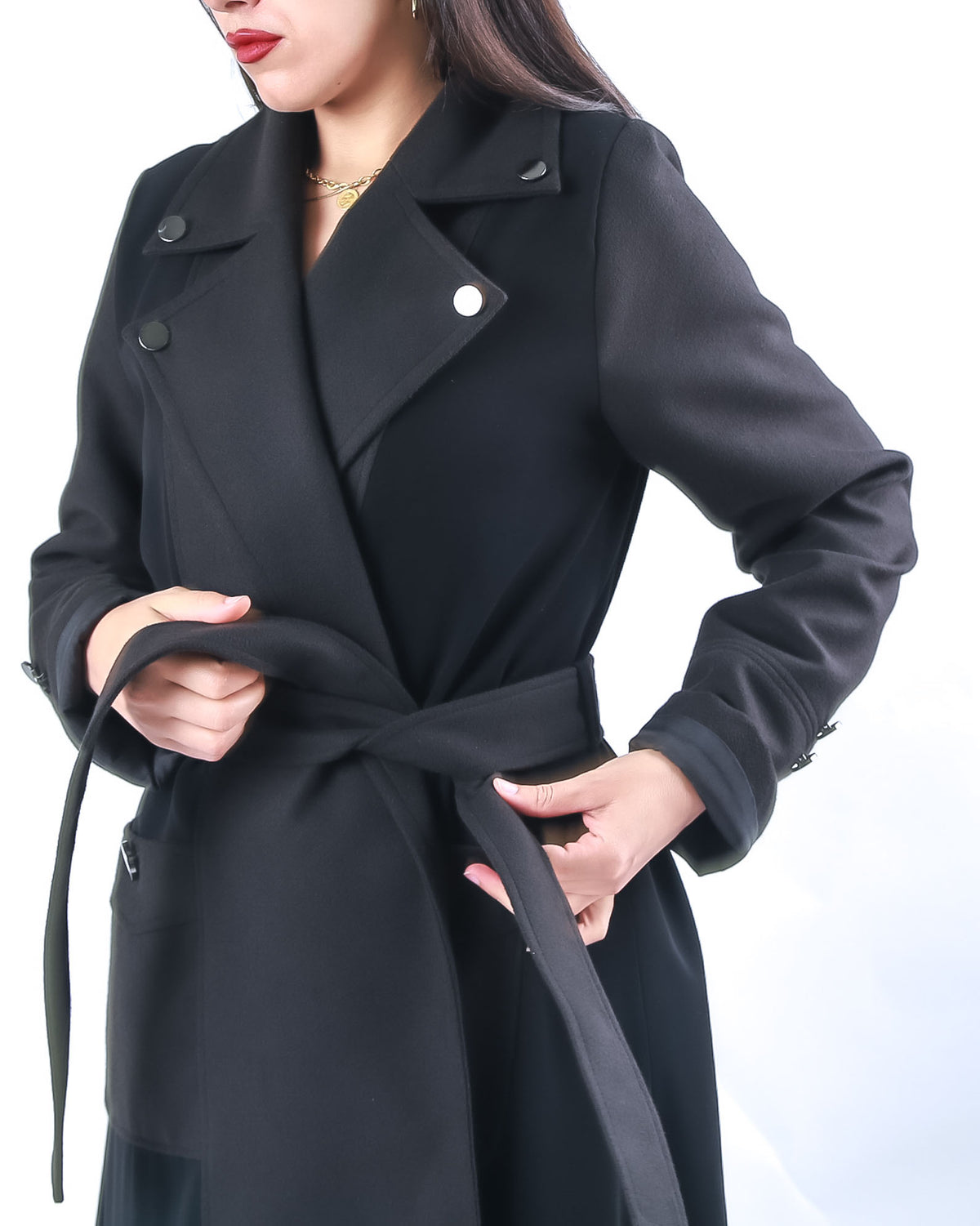 COLLAR COAT IN SILVER LINGS