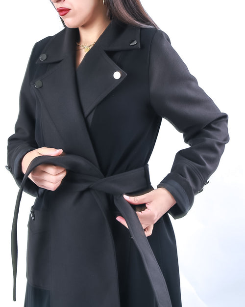 COLLAR COAT IN SILVER LINGS