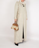 BEIGE LINEN COAT