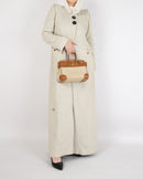 BEIGE LINEN COAT