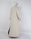 BEIGE LINEN COAT