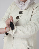 BEIGE LINEN COAT