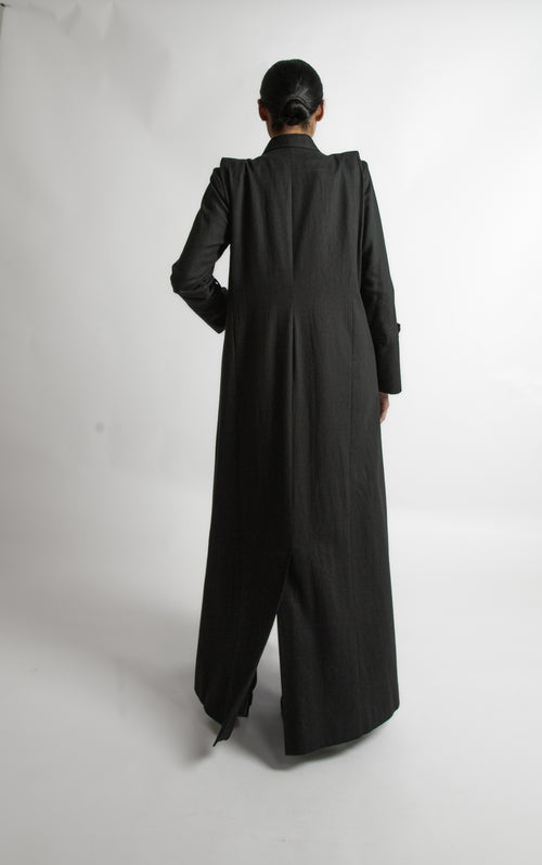 DOTTED LINEN COAT