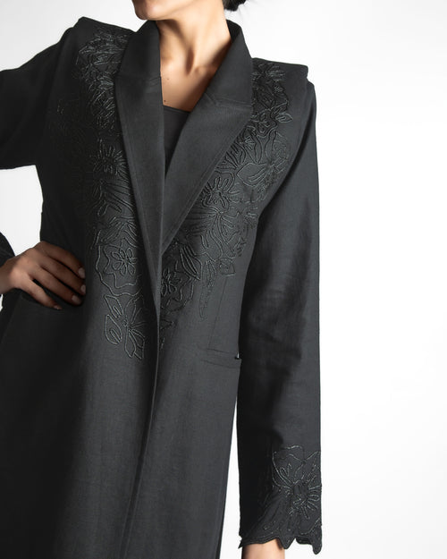 LINEN COAT EMBRO