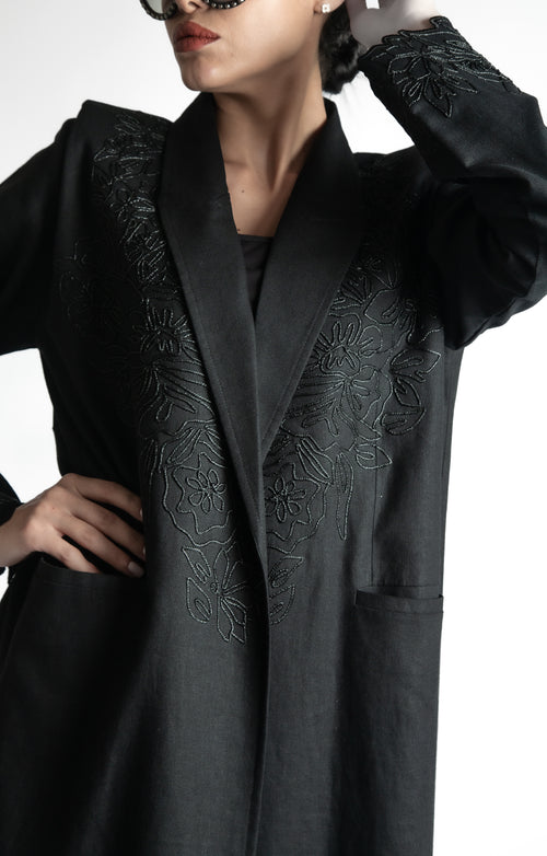 LINEN COAT EMBRO