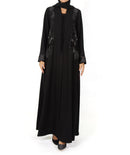 OP SHAN COAT KNITTED FLOWER WITH VELVET BUTTONS