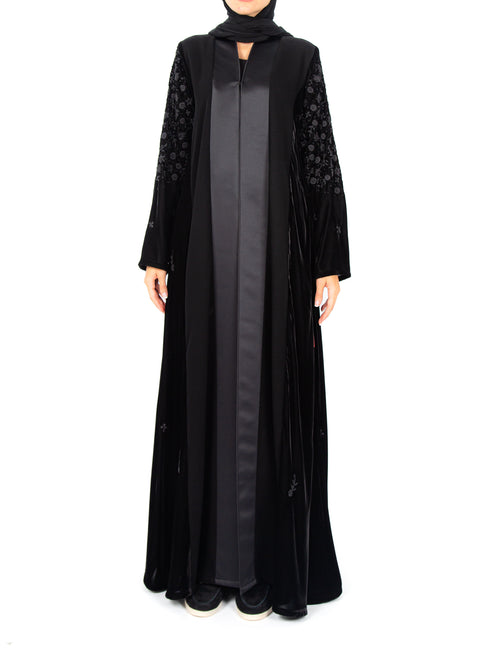 FLORAL SLEEVES IN VELVET