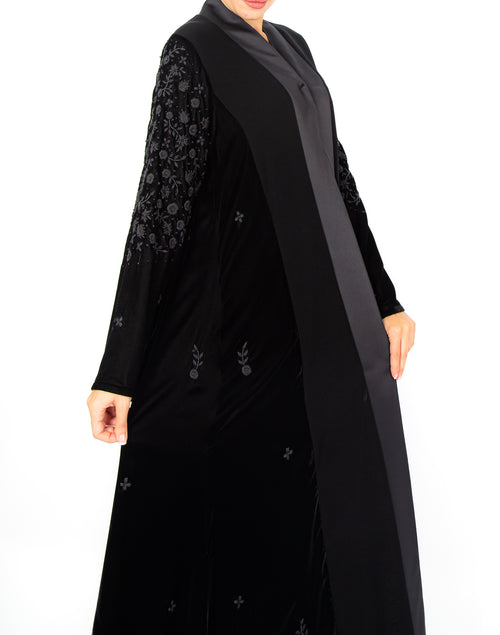 FLORAL SLEEVES IN VELVET
