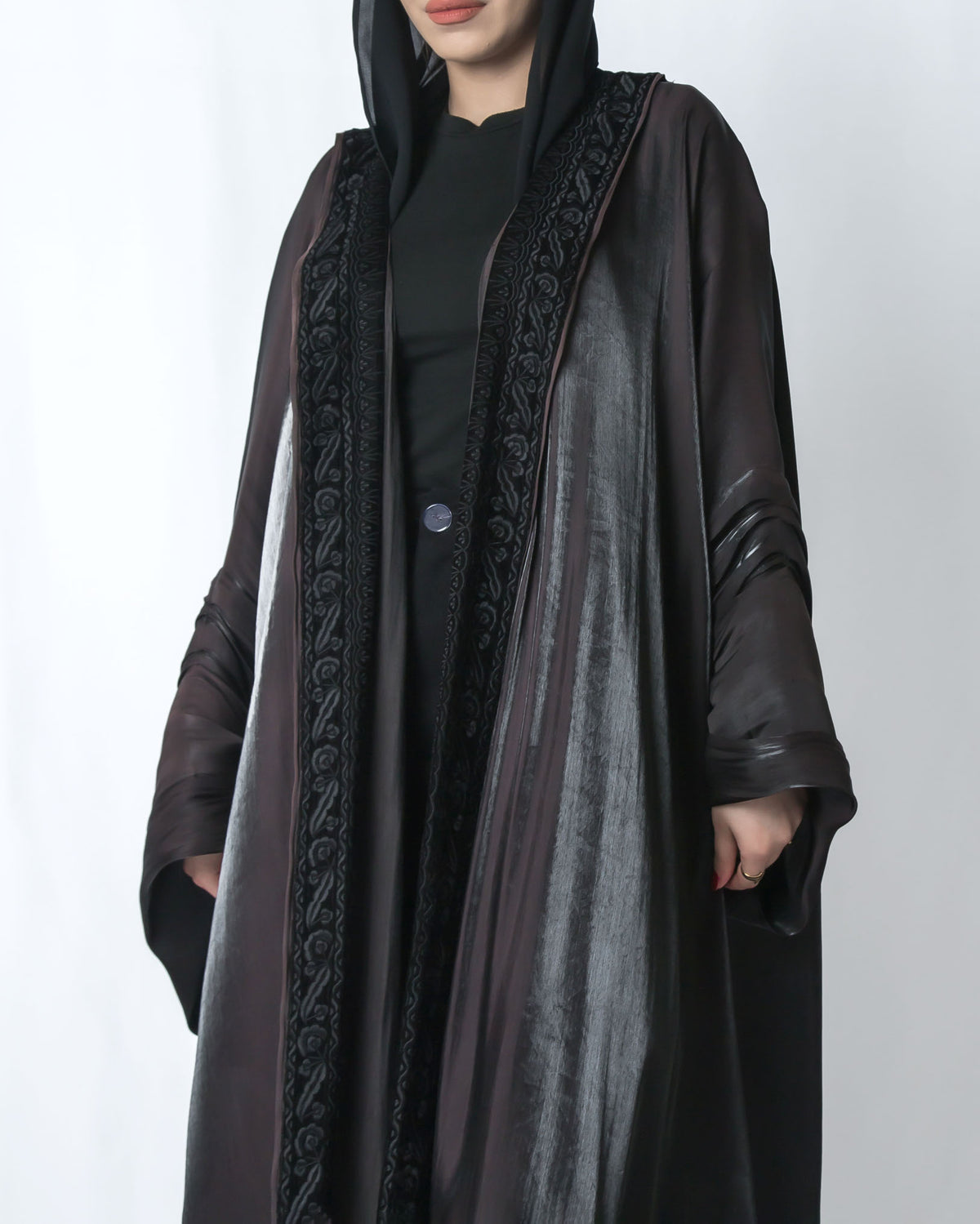 VINTAGE BLACK SILK