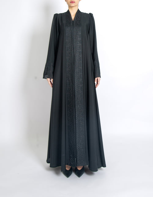 BLACK LINEN EMBRO