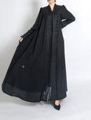 BLACK LINEN EMBRO