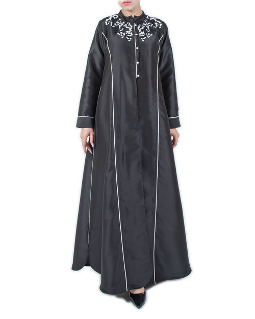 COAT IN SATIN WITH SHEIK