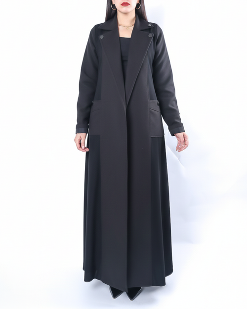 COLLAR COAT IN SILVER LINGS