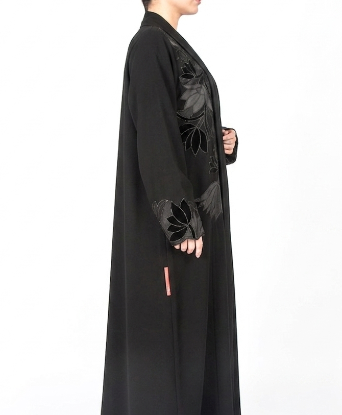 OP SHAN COAT KNITTED FLOWER V2