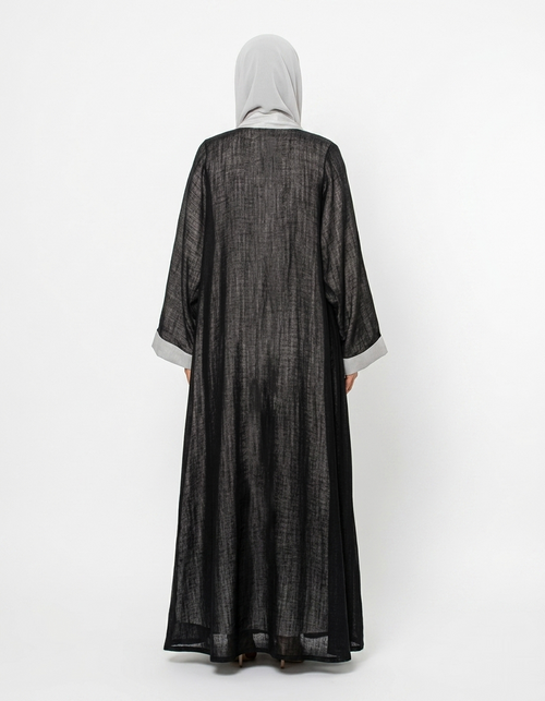 OP CREAM BLACK LINEN