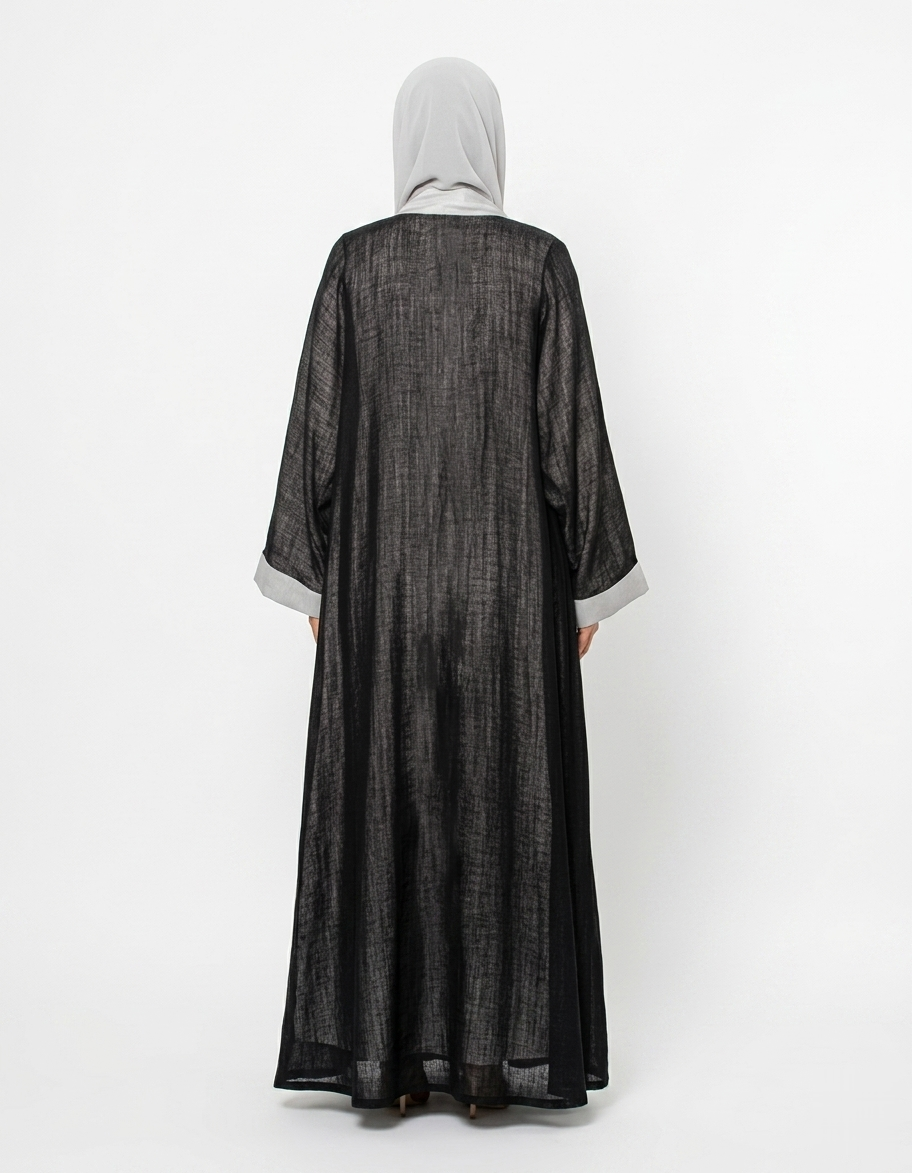 OP CREAM BLACK LINEN