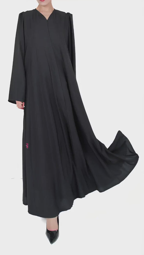 PLAIN ABAYA WITH UMBRELLA CUTTINGS
