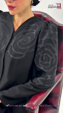 D ROSE HEART IN SATIN