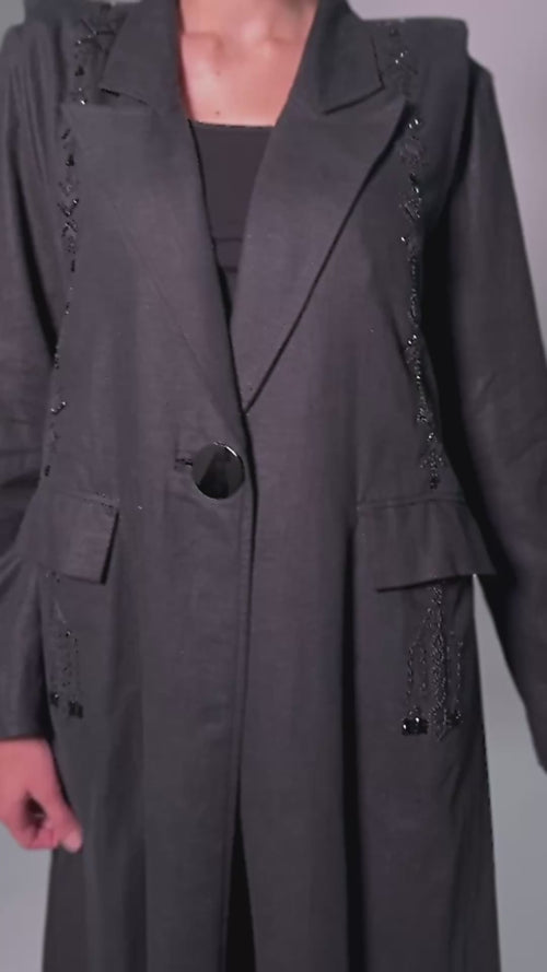 TRIDENT LINEN COAT